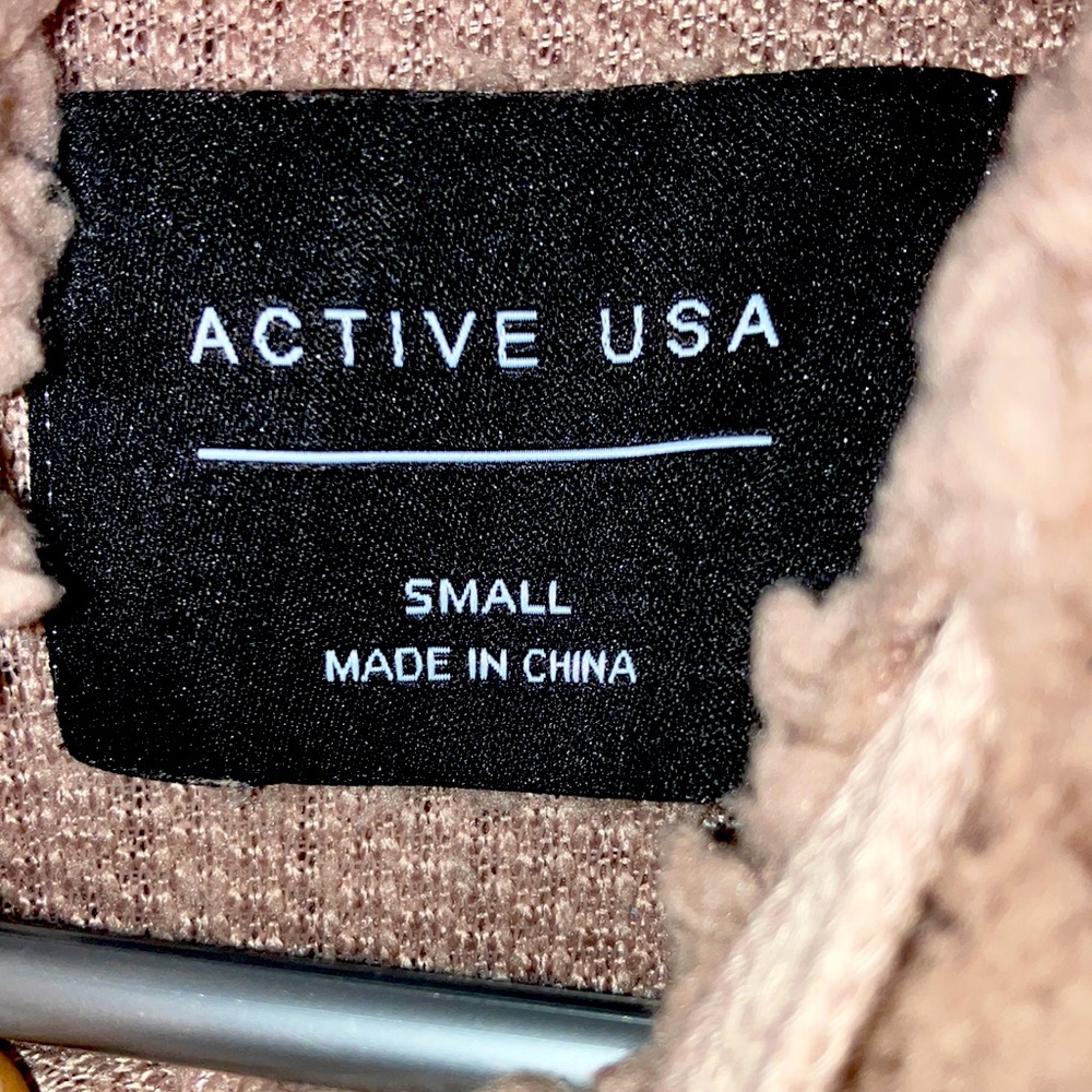 Pink size Small Active USA polyester hoodie dress